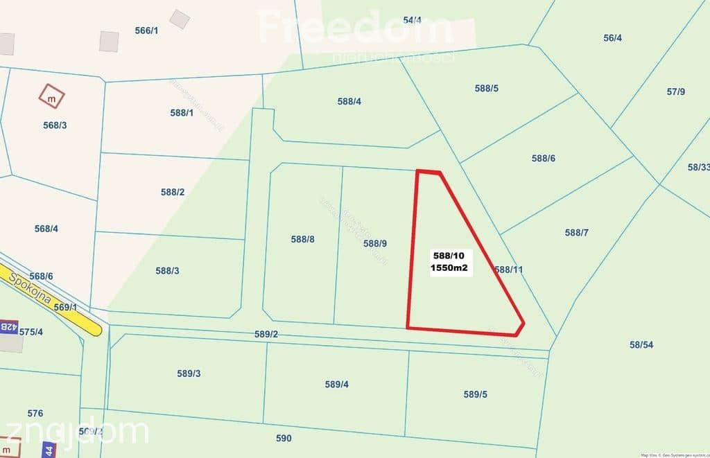 Działka w Jantarze o pow. 1550m2 - zdjęcie 8