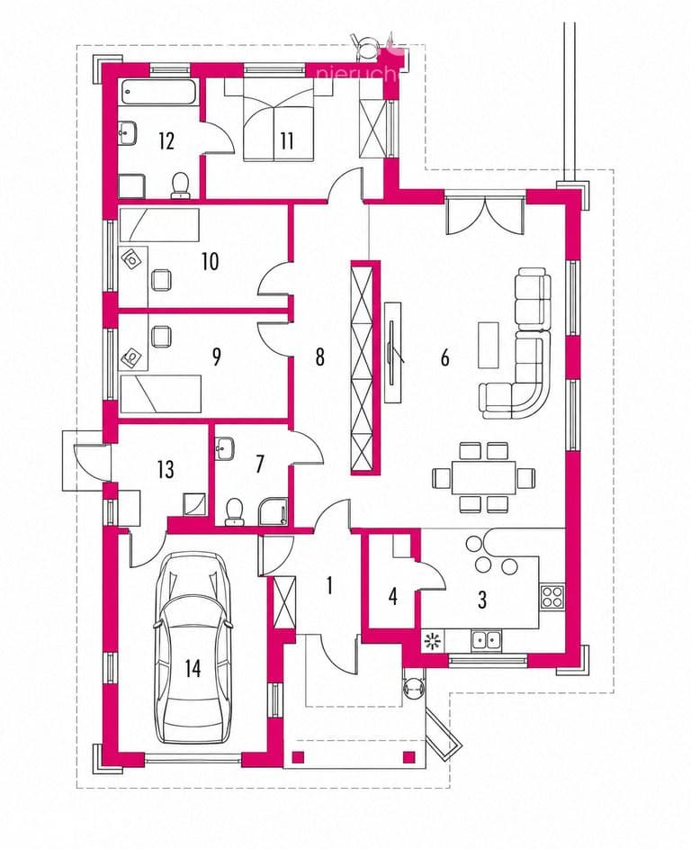 Parterowy dom 127,5 m² | Działka 3500 m² | 4 pokoje - zdjęcie 16