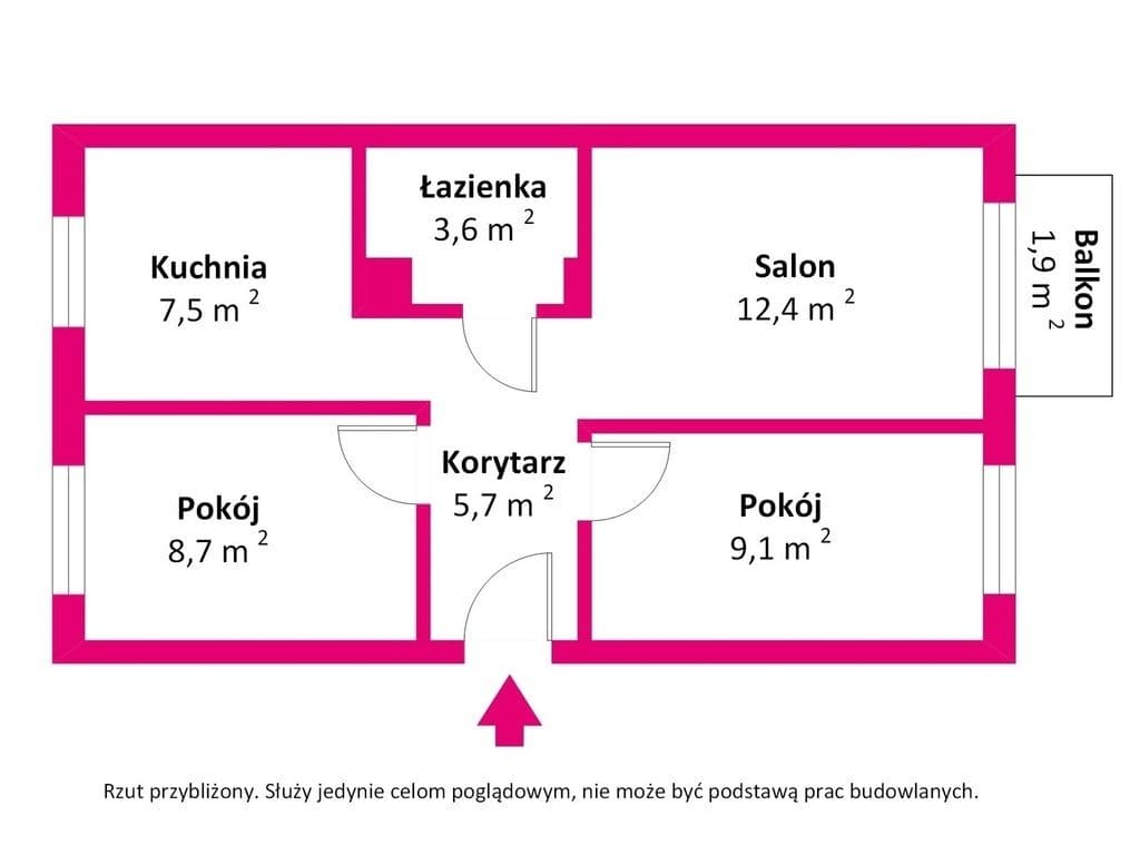 3 pokojowe mieszkanie w Białej Podlaskiej - zdjęcie 6
