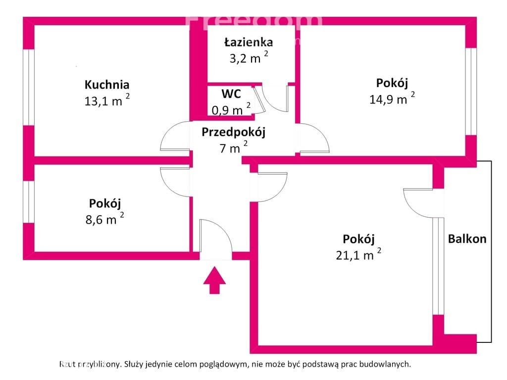 Mieszkanie do remontu | 3 pokoje | oddzielna kuchnia | Chodzież - zdjęcie 9