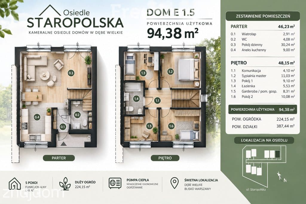 Osiedle Staropolska - kameralne osiedle domów w Dębe Wielkie - zdjęcie 2