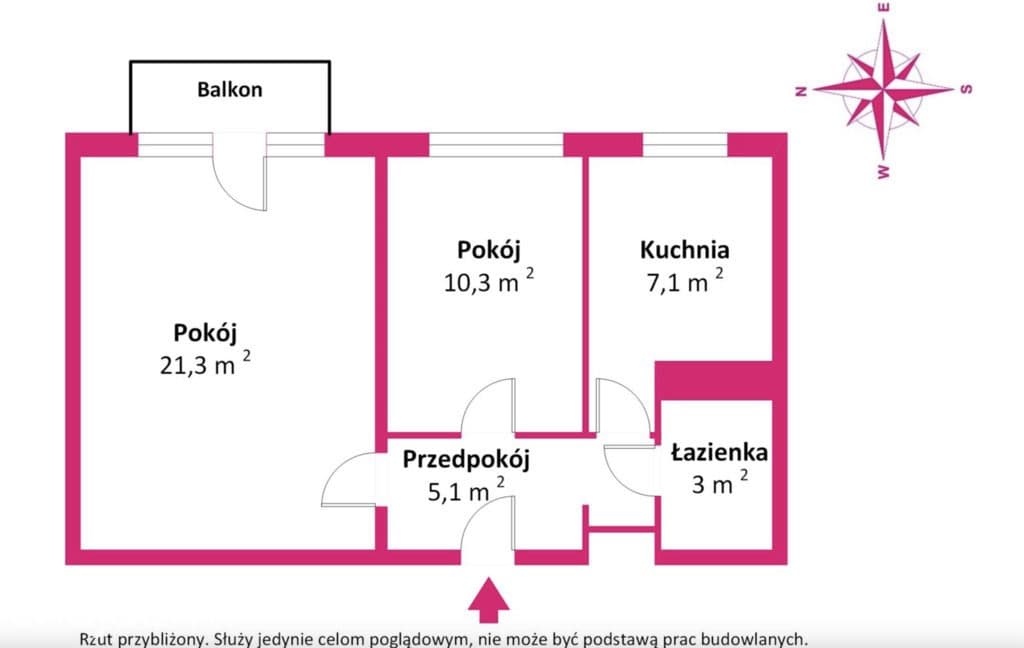 2 niezależne pokoje z balkonem | Os. Chrobrego 25 | Tuż przy PST - zdjęcie 12