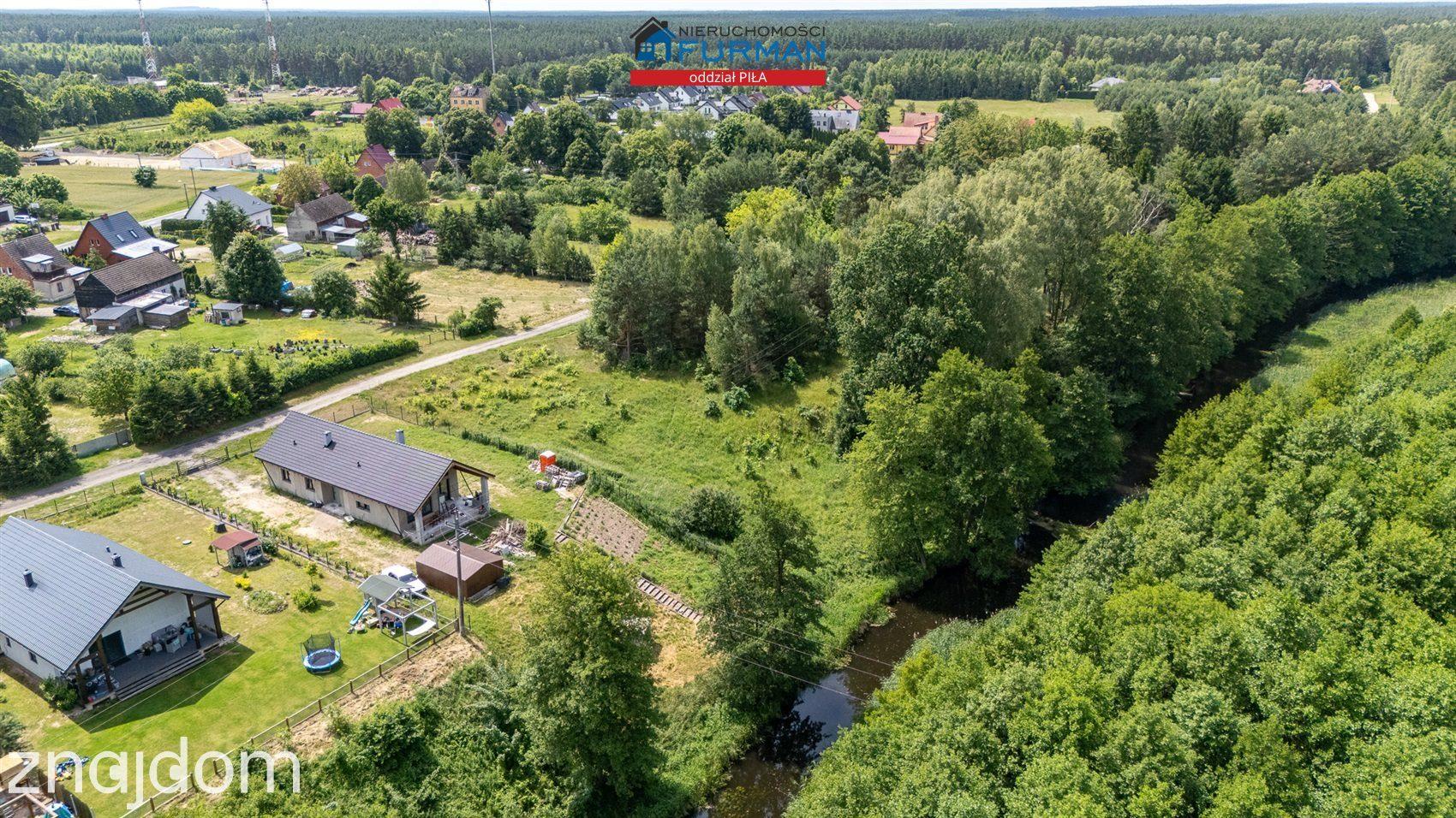 działka Skórka, gmina Krajenka pow. 1741 m2, rzeka