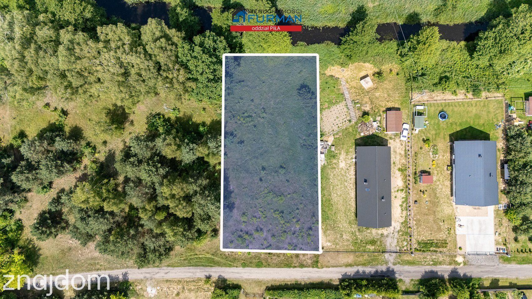 działka Skórka, gmina Krajenka pow. 1741 m2, rzeka - zdjęcie 4
