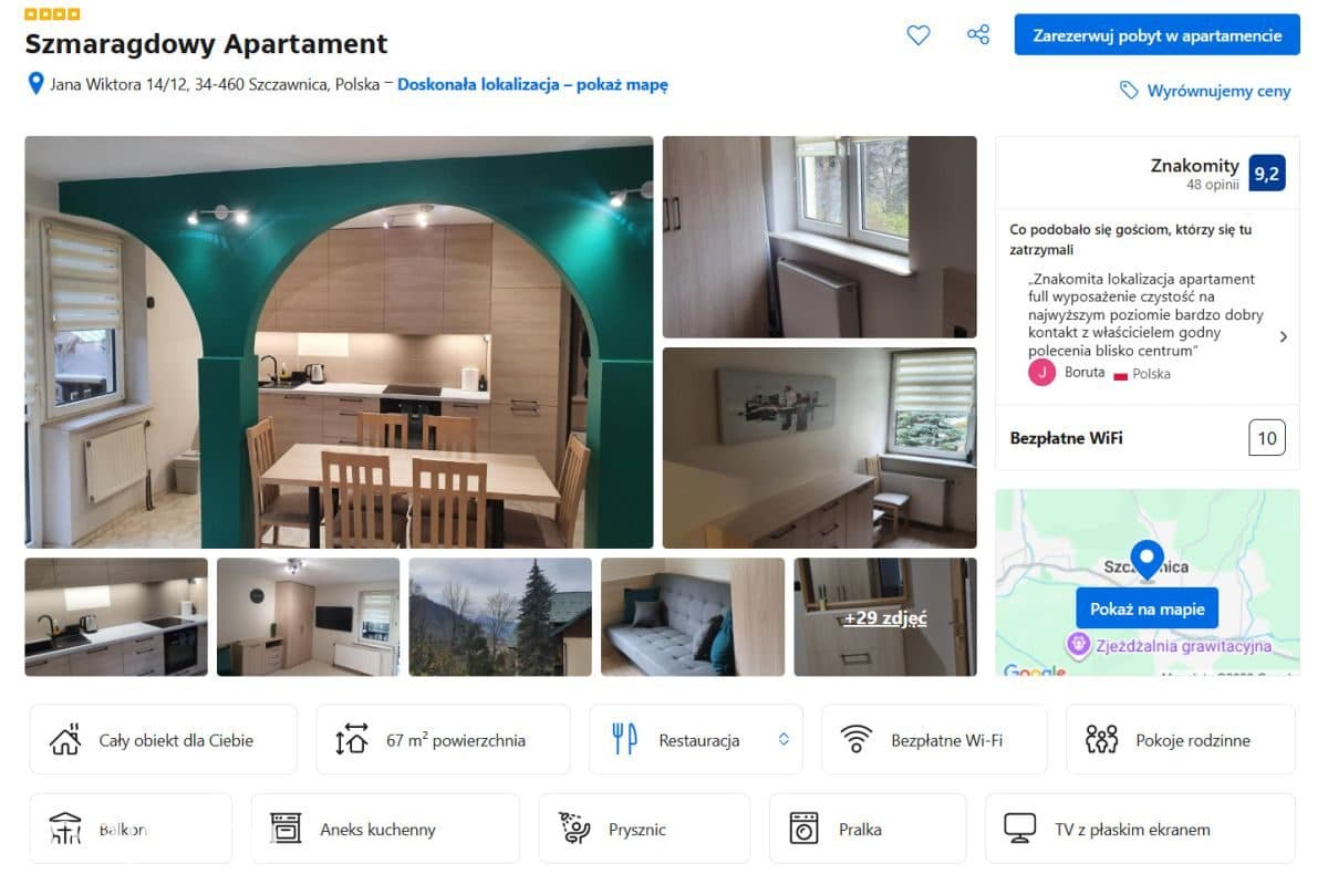 Szmaragdowy Apartament-Gotowa Inwestycja w Górach