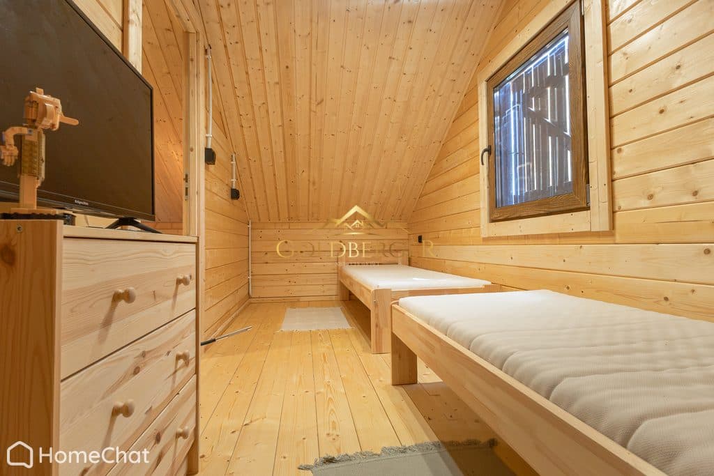 Drewniany dom całoroczny | 70 m² | Działka 1 199 m