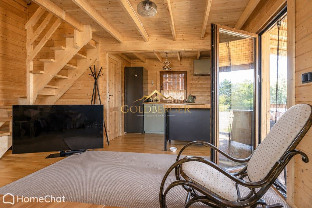 Drewniany dom całoroczny | 70 m² | Działka 1 199 m