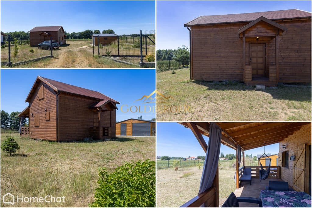 Drewniany dom całoroczny | 70 m² | Działka 1 199 m