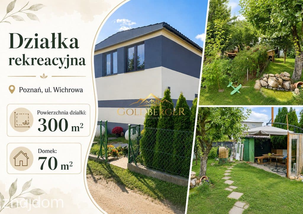 Murowany domek ROD z zagospodarowanym ogrodem