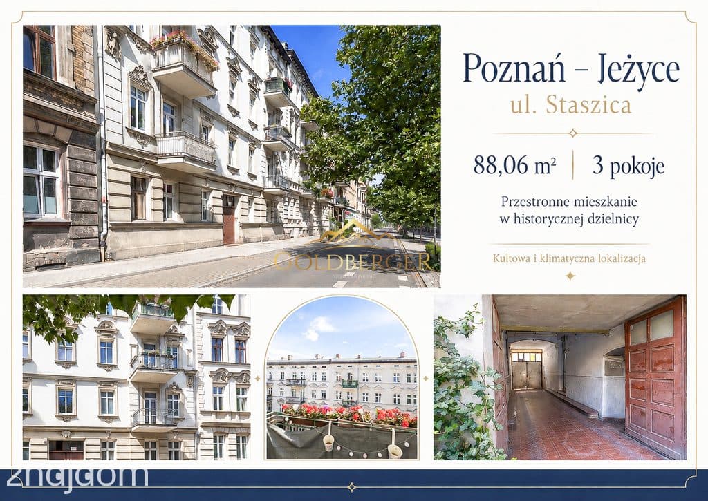 Przestronne mieszkanie w sercu Jeżyc