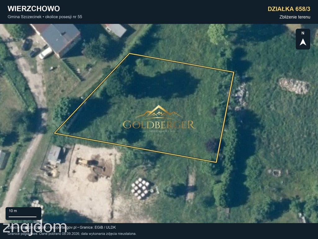 Działka blisko jeziora i lasów I 1501 m2