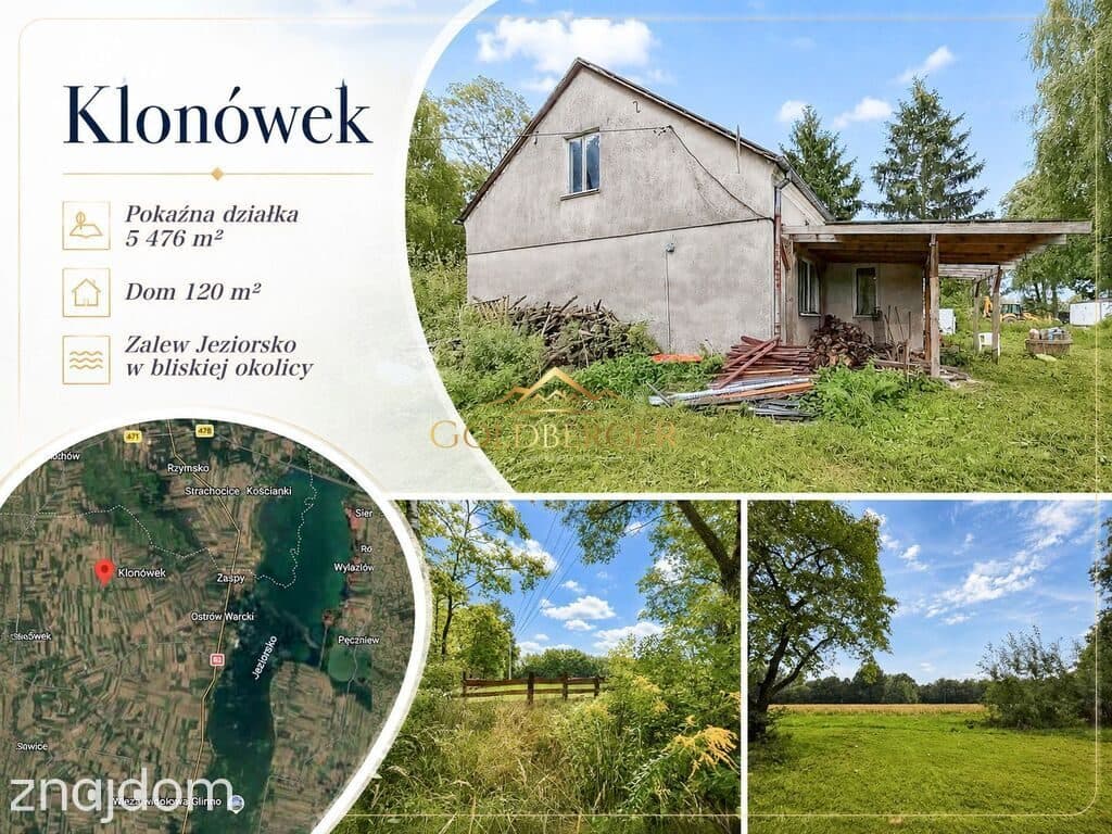 Dom z dużą działką,Stawem,lasem Klonówek - zdjęcie 2