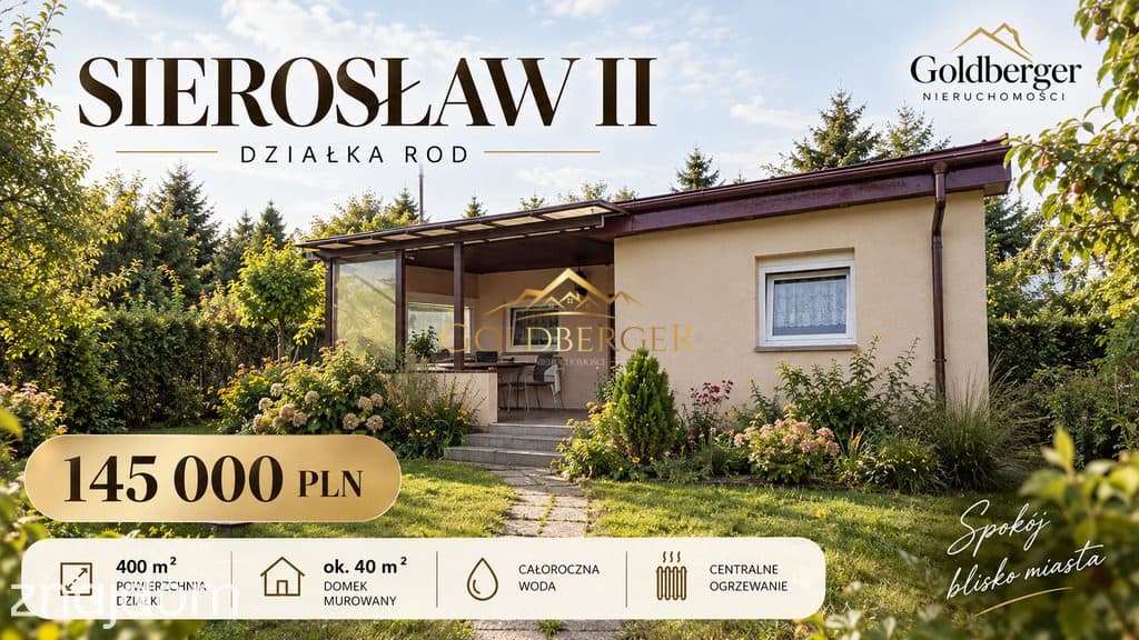 Domek murowany z ogrzewaniem centralnym Sierosław II