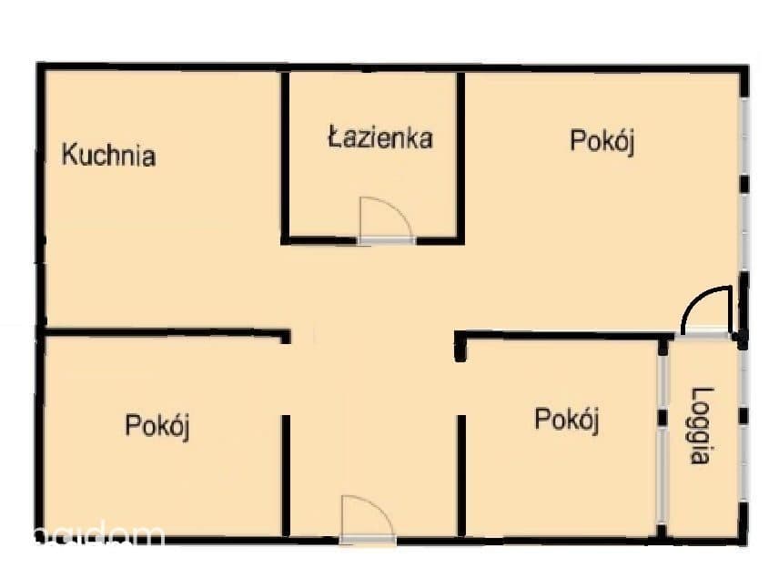 Ustawne 3-pokojowe mieszkanie 48 m² z balkonem prz - zdjęcie 5