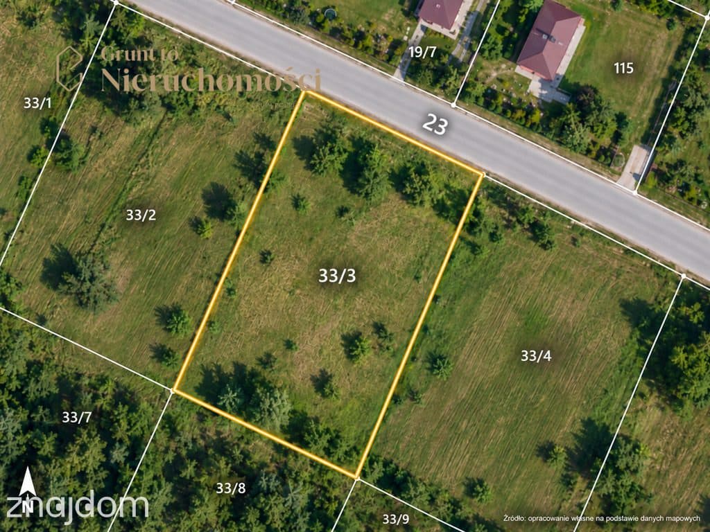 Działka budowlana z WZ | 1403 m² | Uścikówiec - zdjęcie 3