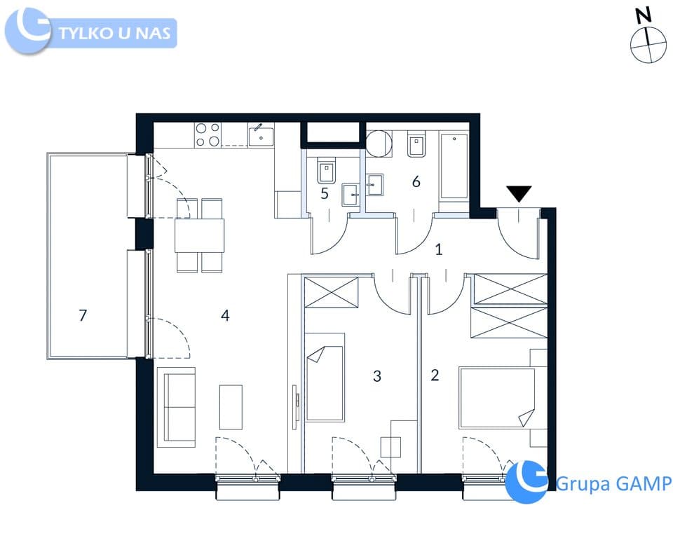 *Noho Lindego*3 pokoje, nowe, coworking, siłownia! - zdjęcie 19