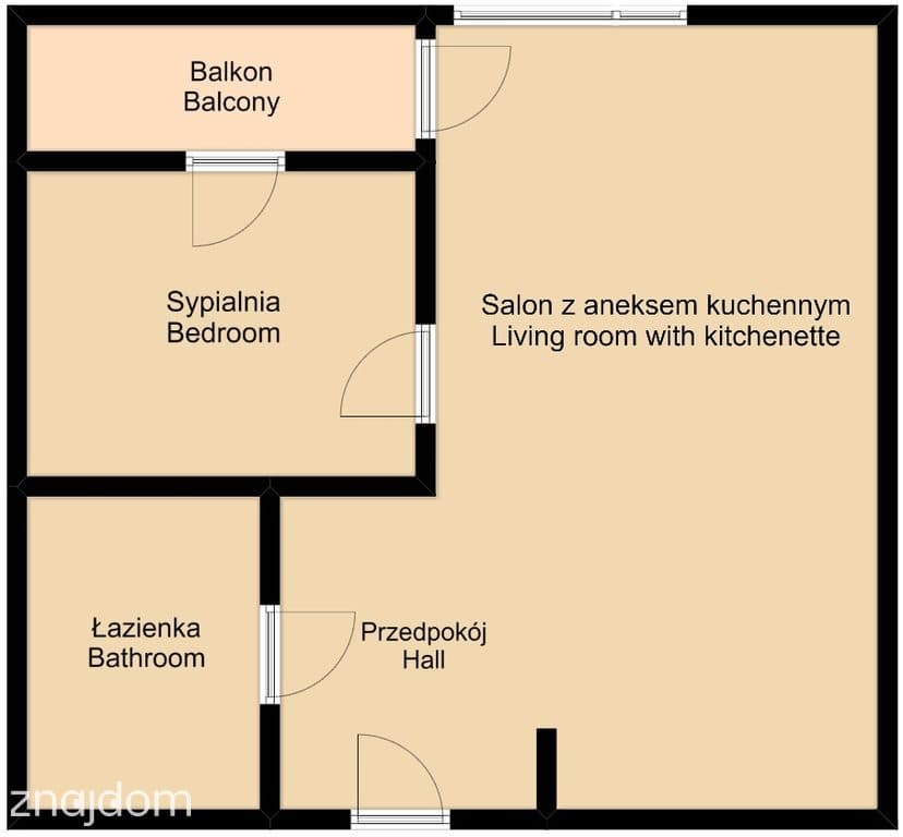 2-pok.*41m2*Wrocławska*KROWODRZA*balkon - zdjęcie 12