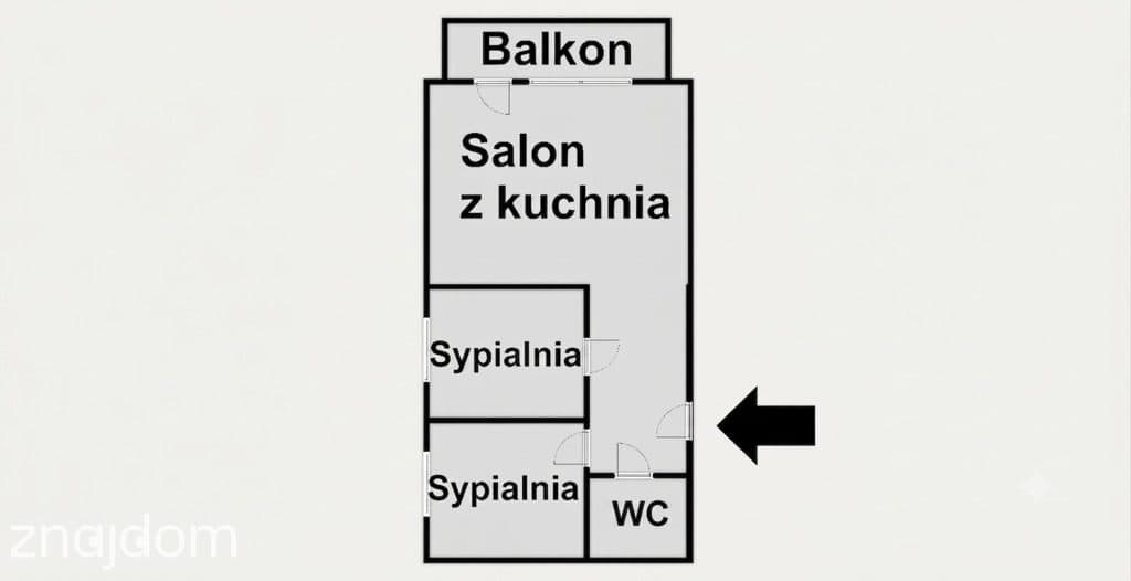 3-pok, 53 m2, ul. Wybickiego, Krowodrza, balkon - zdjęcie 13