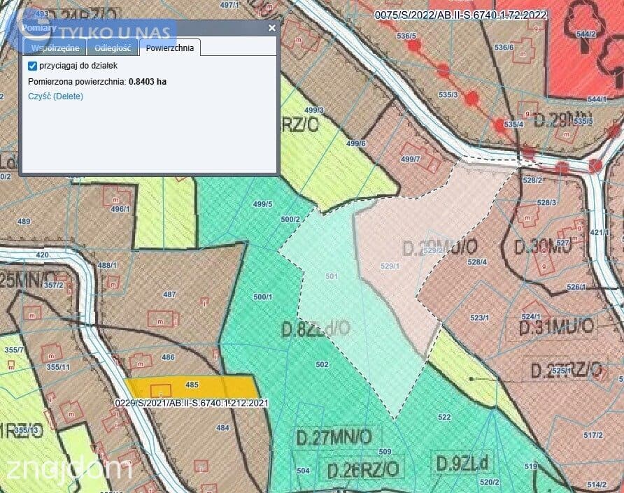 Prywatna działka pod podmiejską willę  Las, 84 ary - zdjęcie 3