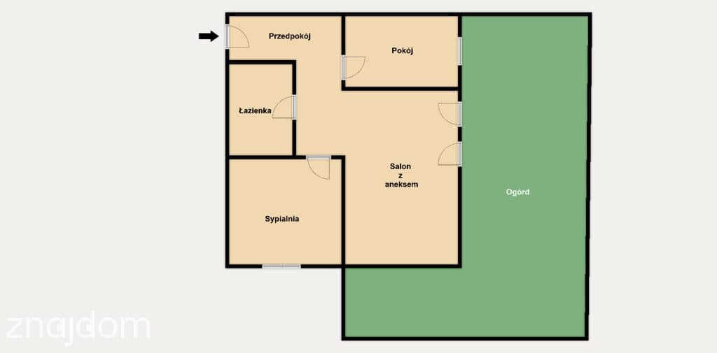 3 pok. + ogród*50m2*Bronowice*Parking - zdjęcie 13