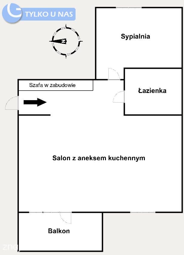 Przestronne 2-pok 53m2 + garaż *Piaski Wielkie* - zdjęcie 14