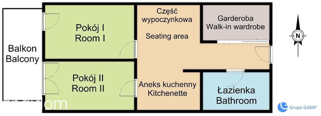 2 osobne pokoje | 45 m2 | Ruczaj, ul. Piltza 37 - zdjęcie 15