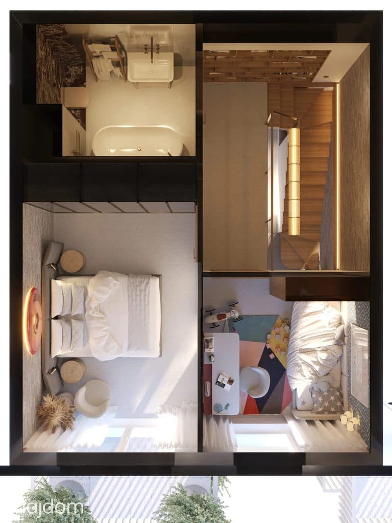 Płaszów, dwupoziomowe, 60 m2, 3 pokoje, balkon! - zdjęcie 15