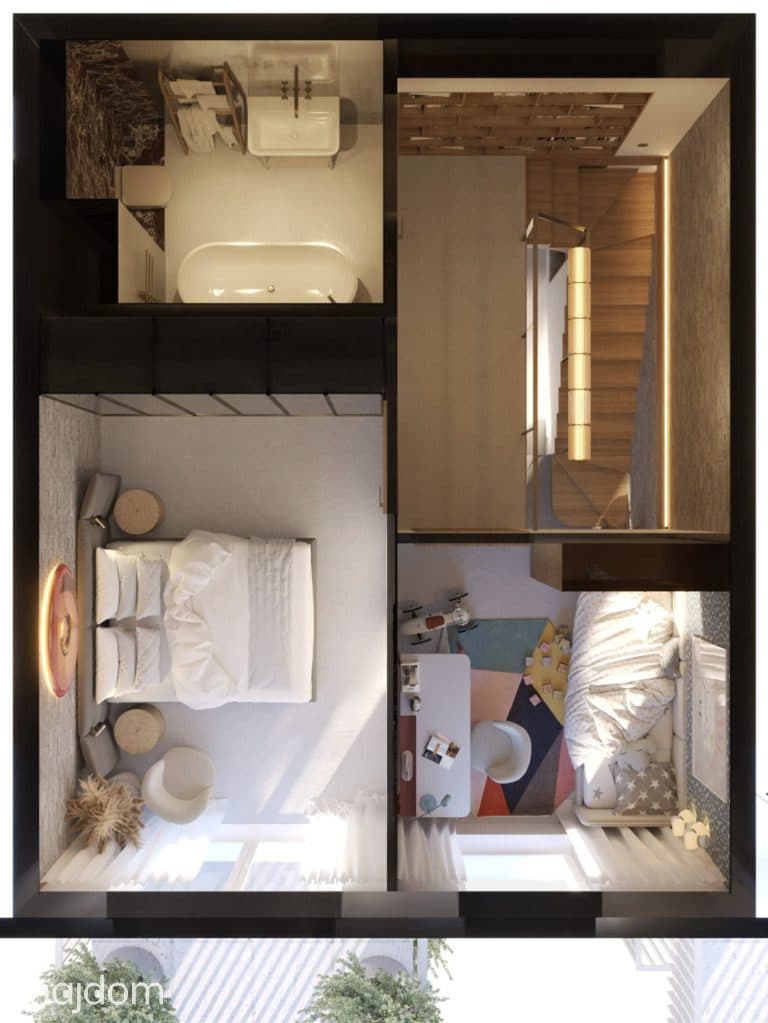 Płaszów, dwupoziomowe, 57m2, 3 pokoje, balkon! - zdjęcie 15