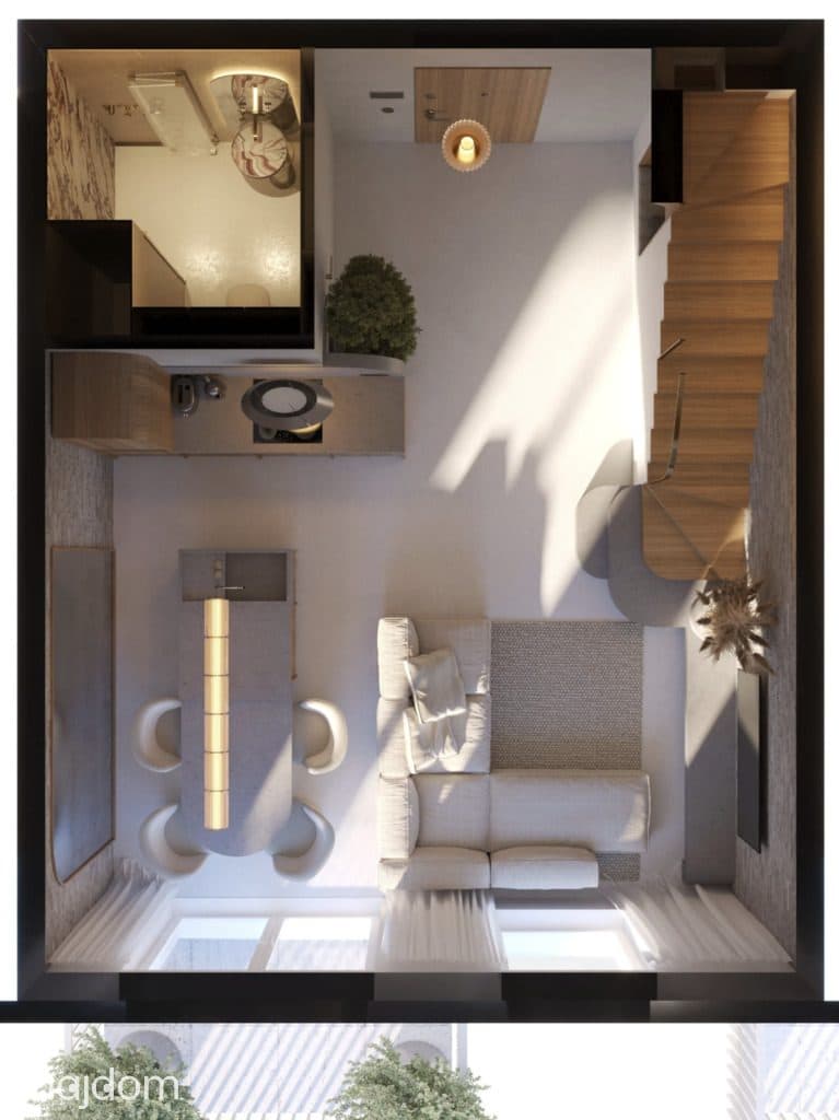 Płaszów, dwupoziomowe, 57m2, 3 pokoje, balkon! - zdjęcie 16