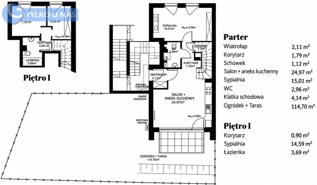 4-pok, 70m2*Truszkowskiego-Bronowice*Ogród 115m2*Box Garażowy*Klima - zdjęcie 19