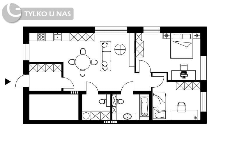 3-pok 68m2 + ogród 100m2 Przegorzały/Bielany - zdjęcie 18