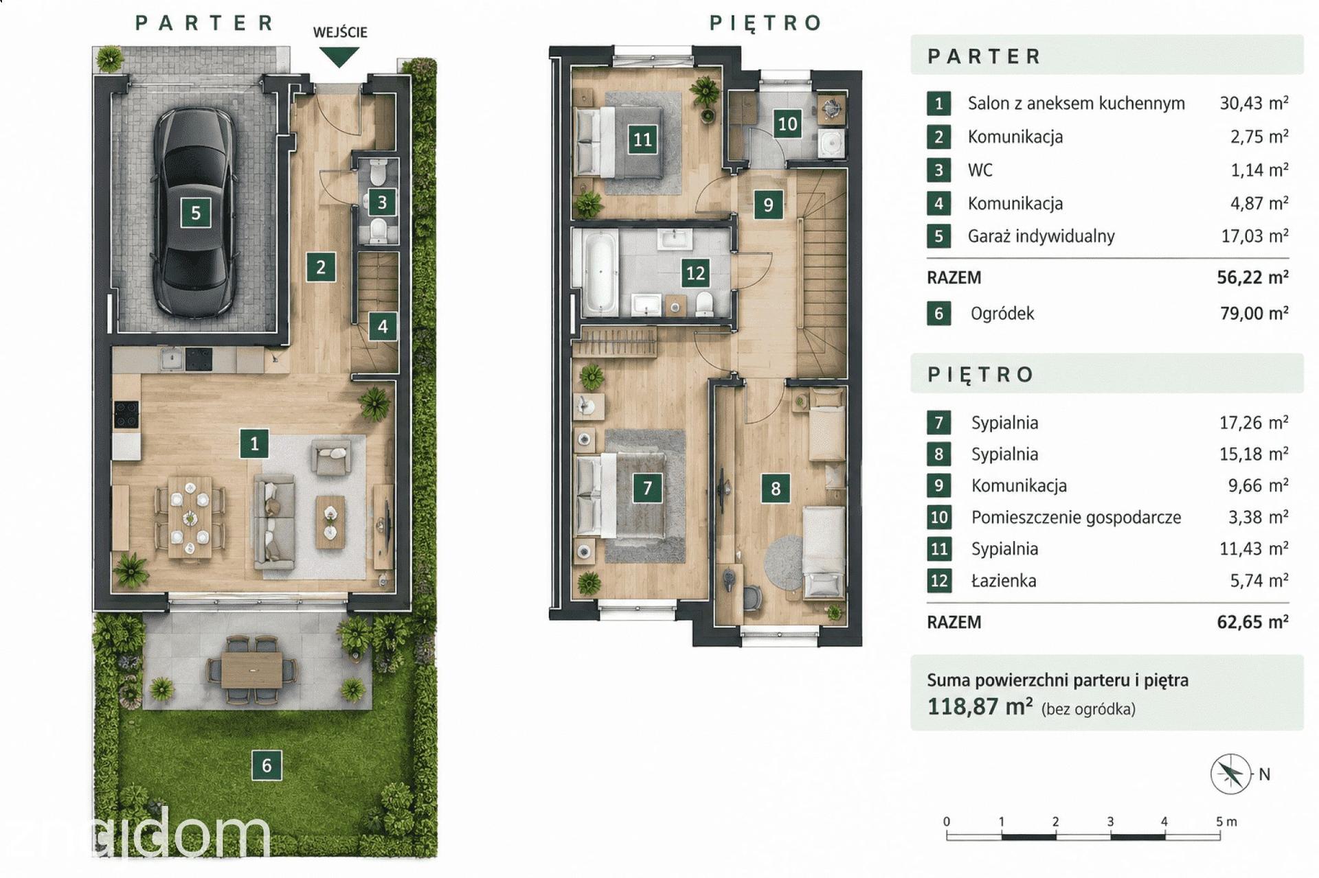 Bliźniak 119 m² | garaż | ogród 79 m² | Rumia - zdjęcie 3