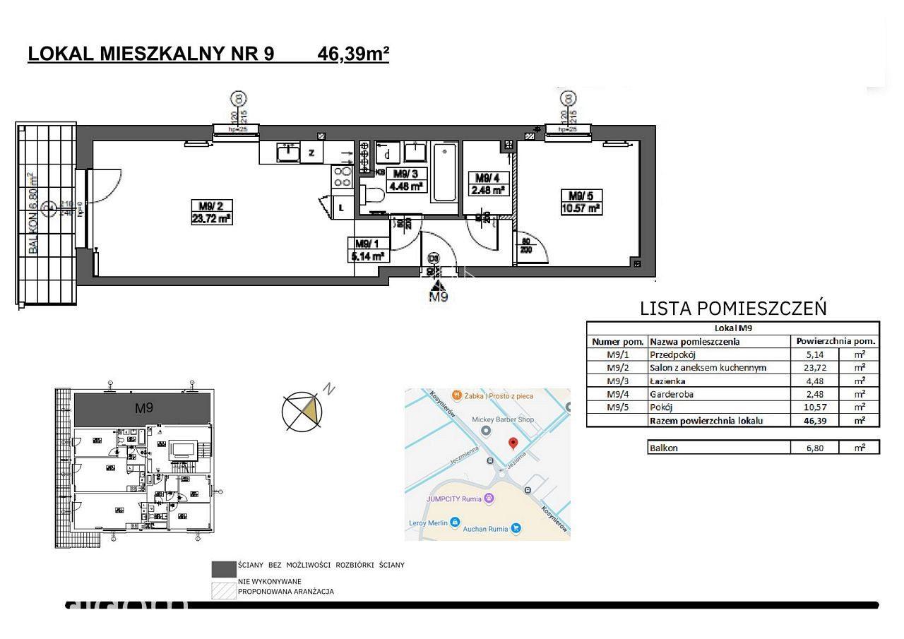OKAZJA! 463 000 ZŁ | RUMIA | 2 POKOJE + GARDEROBA | SŁONECZNY BALKON | WINDA - zdjęcie 4