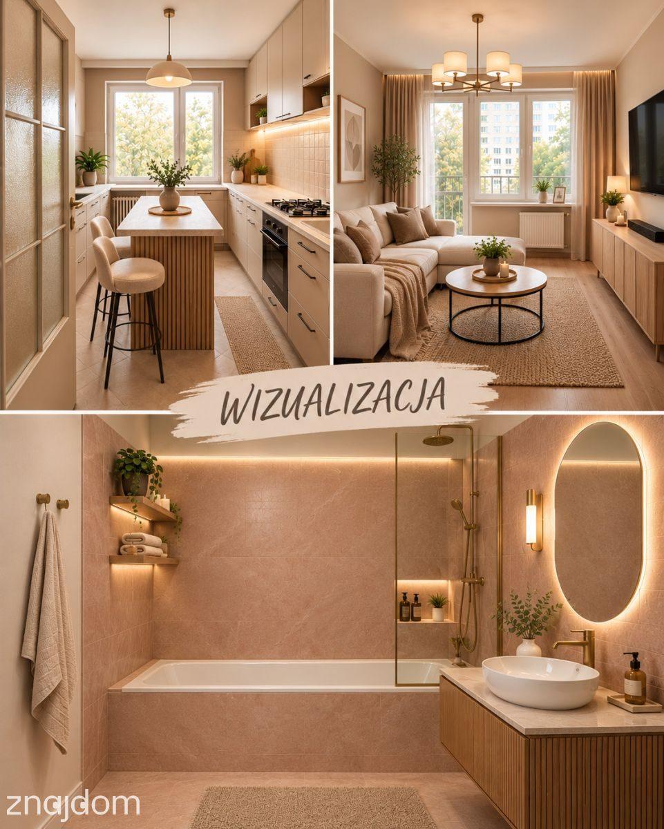 CEGŁA, NIE PŁYTA! 2 pokoje z balkonem, niski czyns