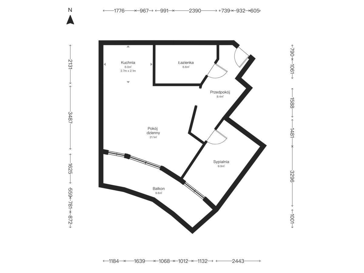 Apartament 2 pokoje | Duży balkon | Piękny wid - zdjęcie 20