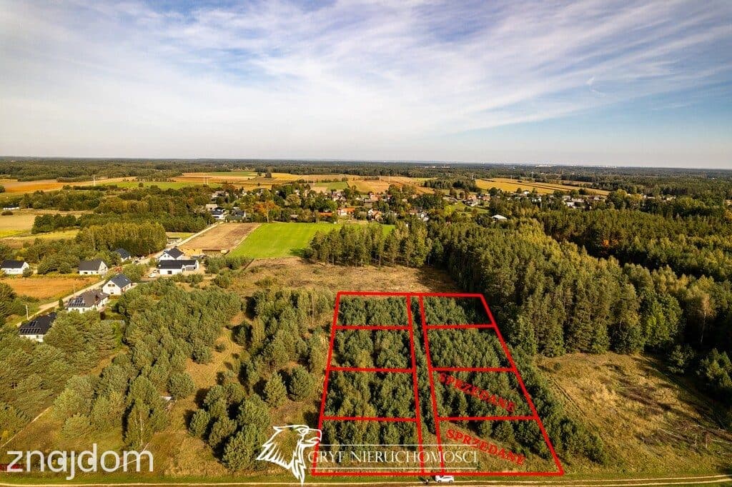 - 6 działek budowlanych - 1000 m2 - WZ