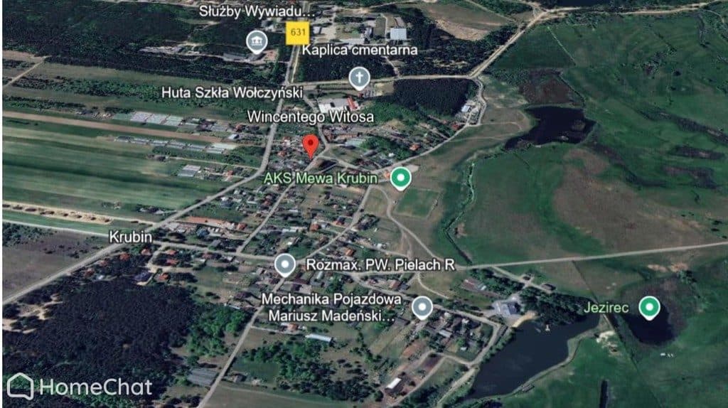 Działka 993 m2 rozległe tereny zielone Krubin