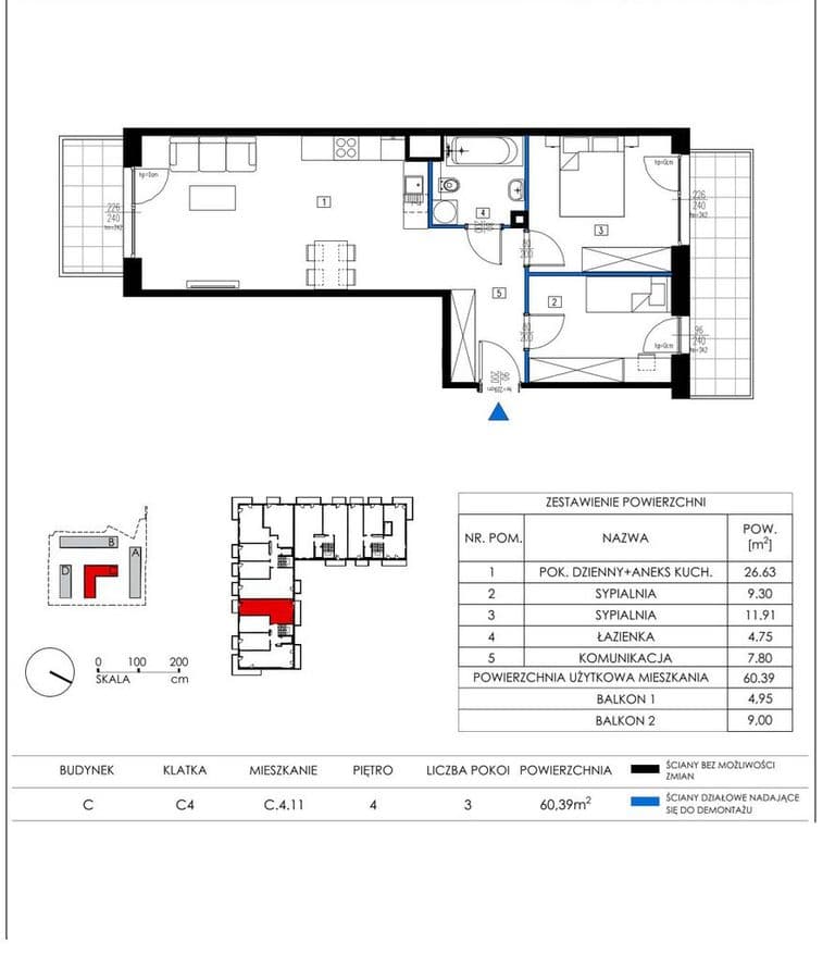 Nowy 3 pokojowy apartament - 60 m2 - Retkinia - zdjęcie 5