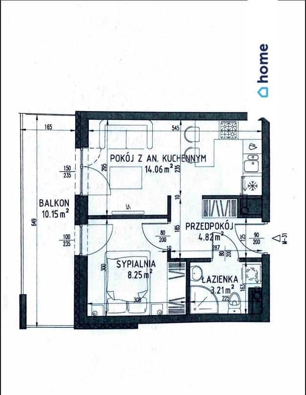 Nowoczesne 2 pokoje/30,38 m²/Felin/Klimatyzacja