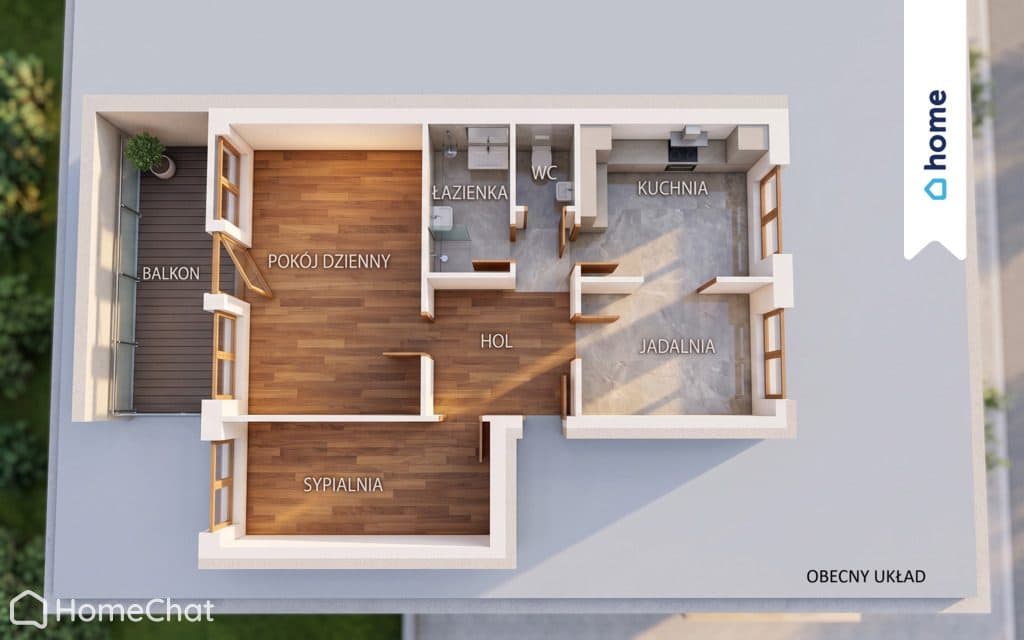 Dwustronne jasne 52 m² z potencjałem