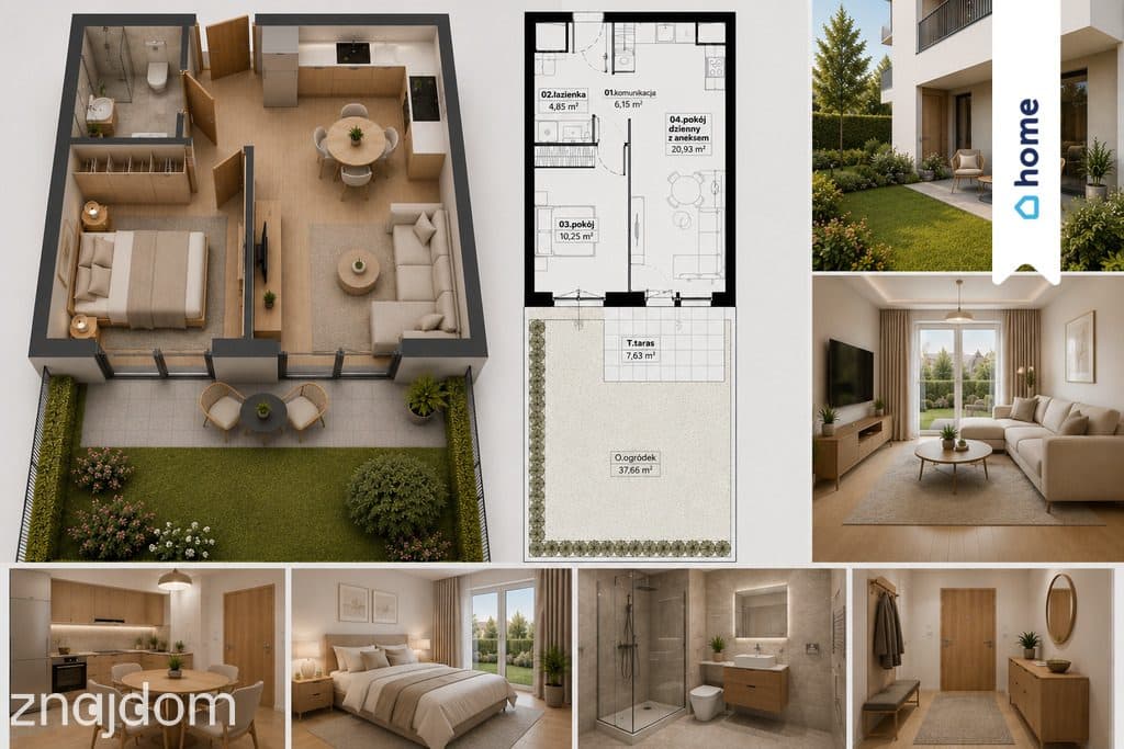 Mieszkanie na sprzedaż Poznań 40,18 m2, 2 pokoje