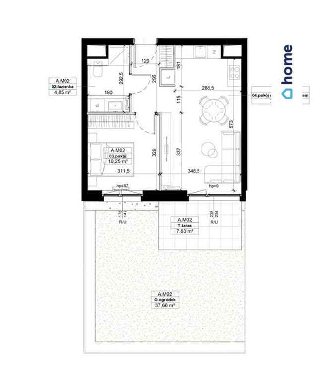 Mieszkanie na sprzedaż Poznań 40,18 m2, 2 pokoje - zdjęcie 5