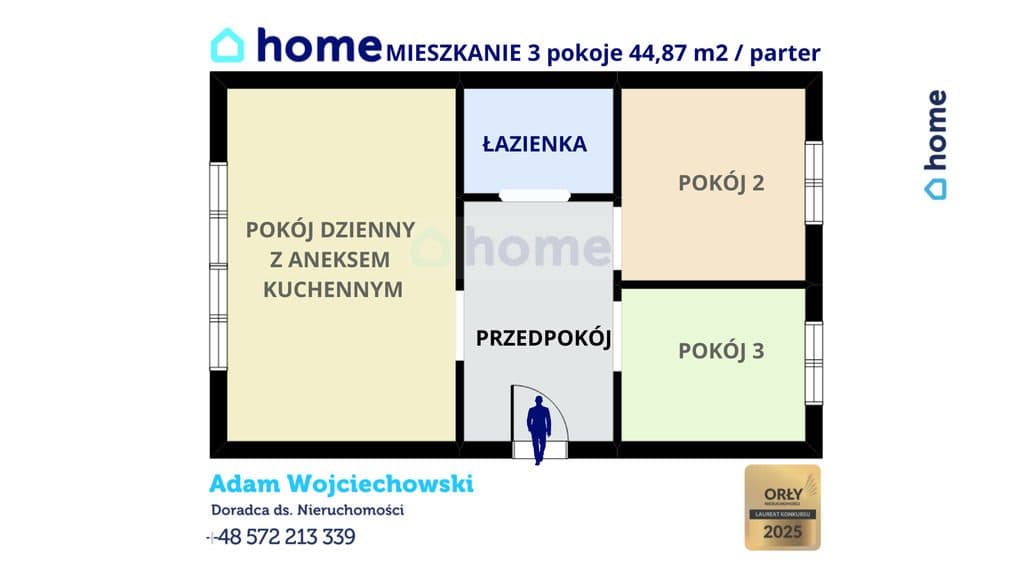 Gotowe Mieszkanie 44,87 m2 / Krakowska / parter / - zdjęcie 12