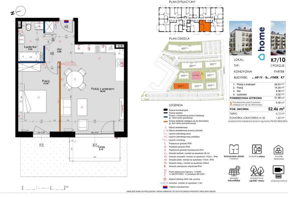 Mieszkanie z ogródkiem 51,86 m2 Kleszczewo - zdjęcie 5