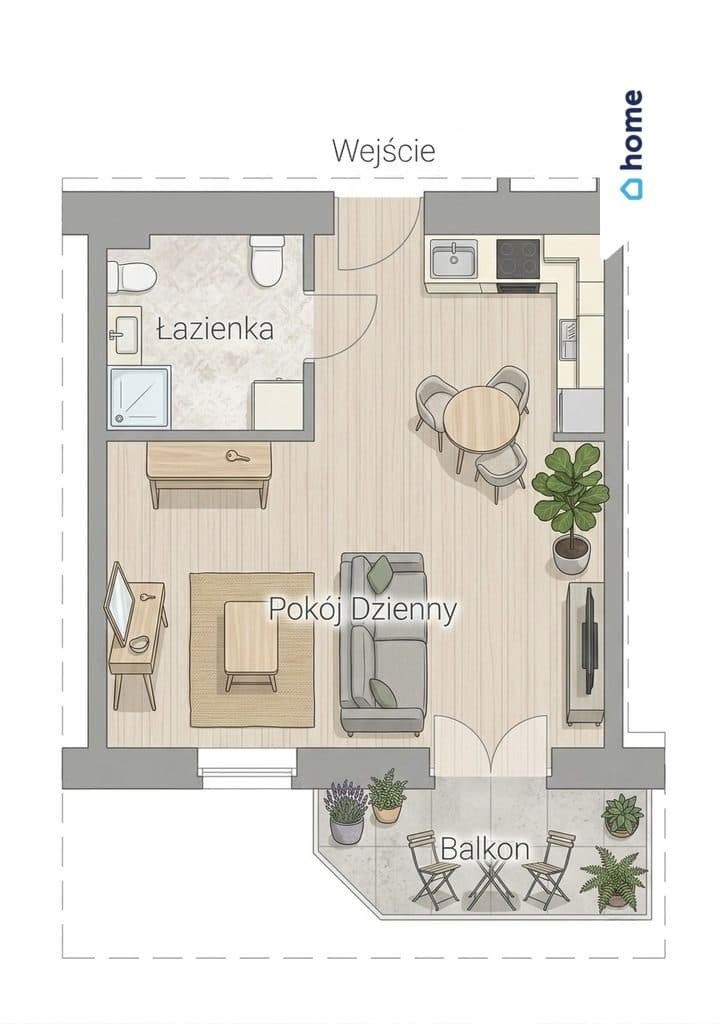 Mieszkanie w kamienicy 500m od Opery 2 pokoje 38m² - zdjęcie 3