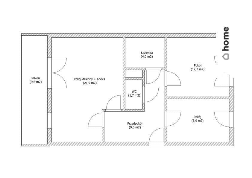 Węglinek - 3 pokoje - widok na wąwóz - duży balkon - zdjęcie 15