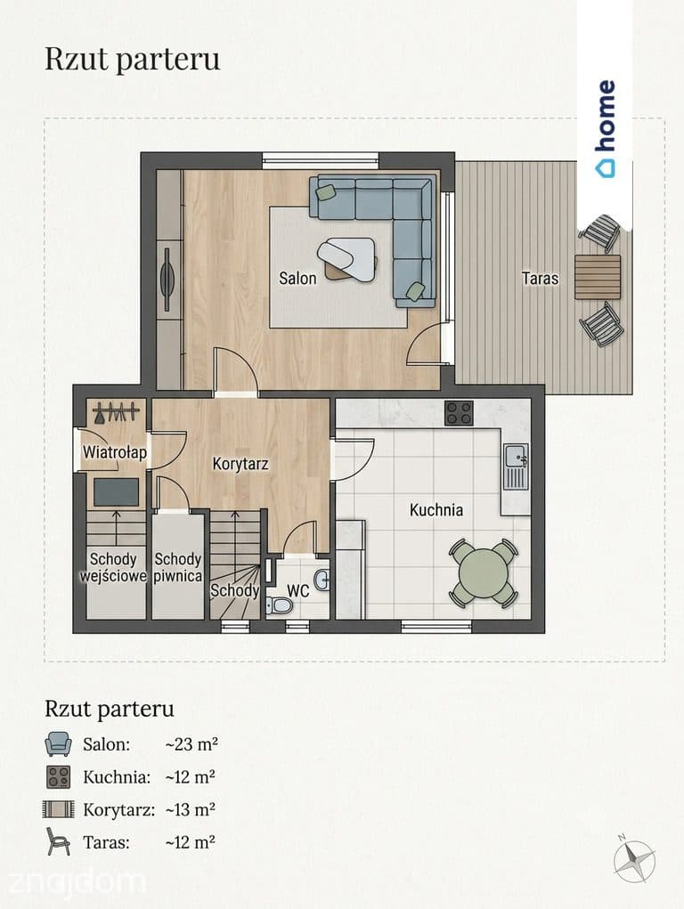 Dom 145m² osowa góra + garaż piwnica i ogród! - zdjęcie 11