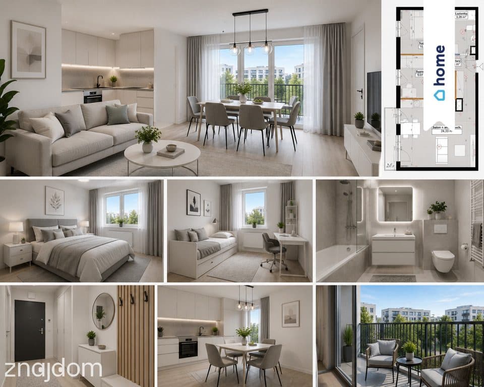 Mieszkanie na sprzedaż Środa Wlkp,54,95m²,3 pokoje