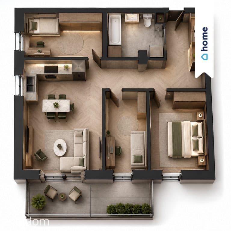 ⭐ Katowice 4  pokoje balkon 8m Promocja  ⭐ - zdjęcie 9