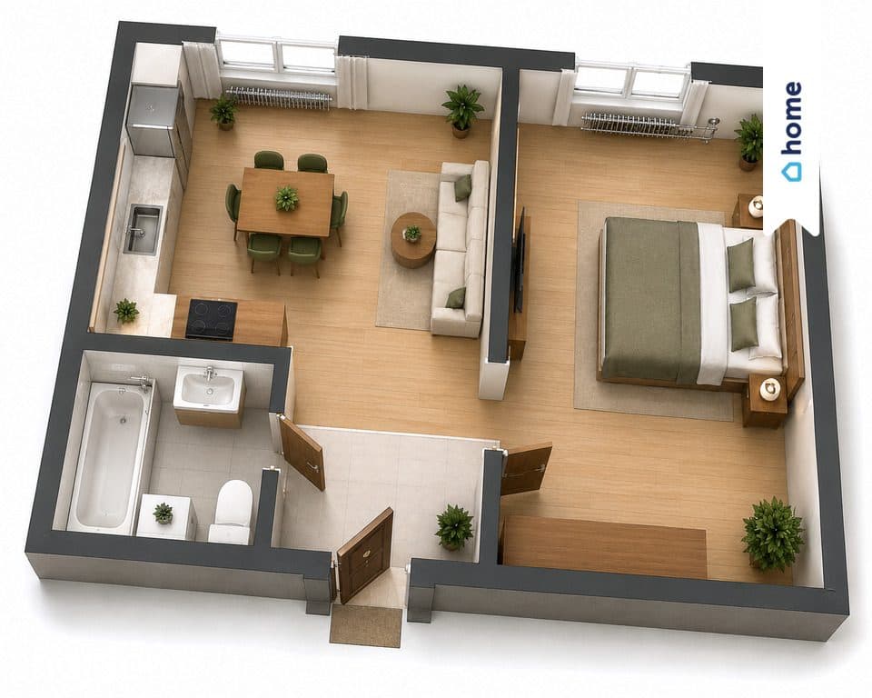Inwestycyjny 2 pok. Apartament 44,31 m2 Kopernika - zdjęcie 6